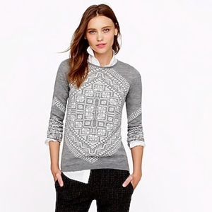 J. Crew 100% Merino Wool Scarf Sweater